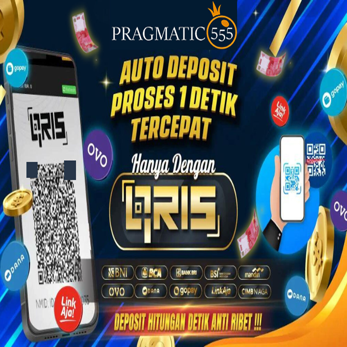 PRAGMATIC555 rasakan deposit instant pakai ZENPAY88